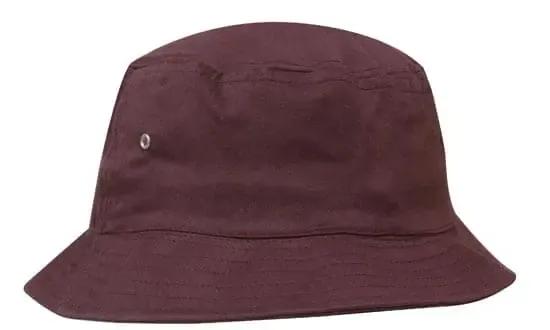 Headwear Bucket Hat With Sandwich Trim Brushed Heavy Sports Twill *no Sandwich* X12